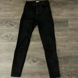 Zara skinny jeans black size 2 34